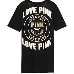 VS Pink nwt bling lace up shirt